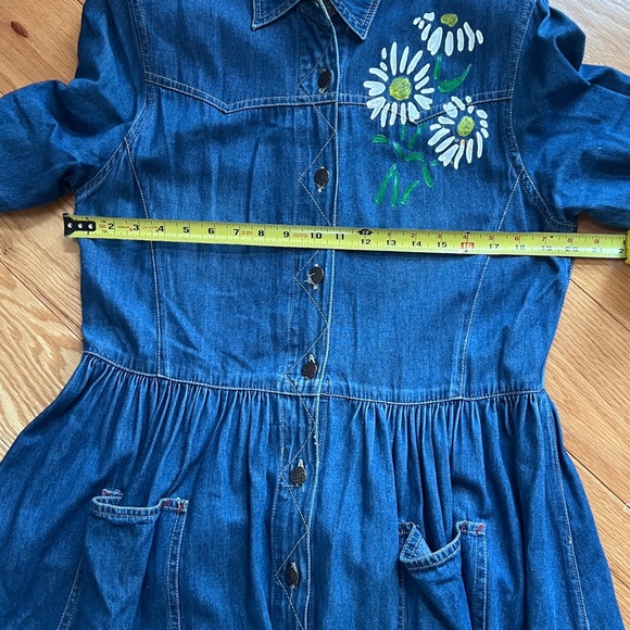Studio Blue Floral Long Sleeve denim Dress - Picture 8 of 10